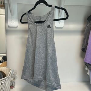 adidas grey tank top size S